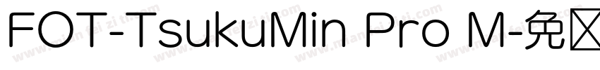 FOT-TsukuMin Pro M字体转换
